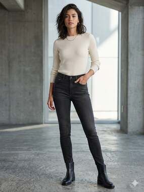 Athleta Sculpt Tight Skinny Jeans in Black - Women's Size 6